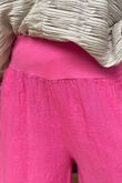 Pure Linen Jensen Hook Up Palazzo Fuchsia 